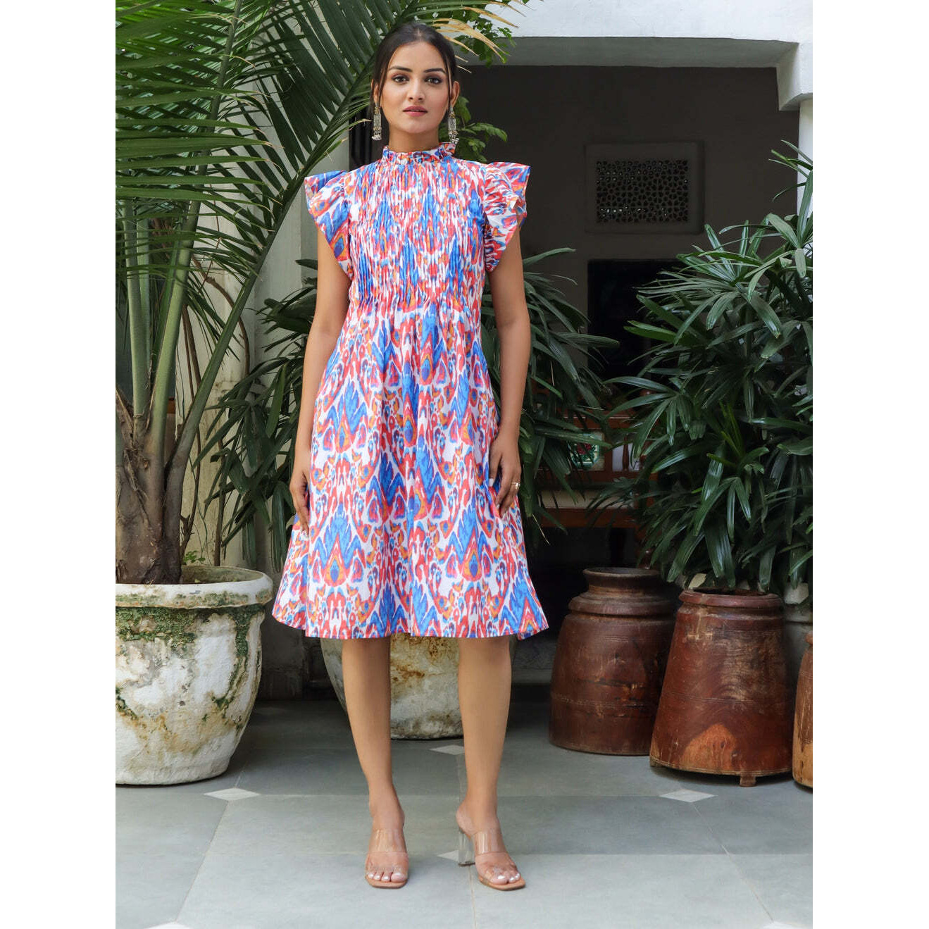 JOLENE IKKAT DRESS XS