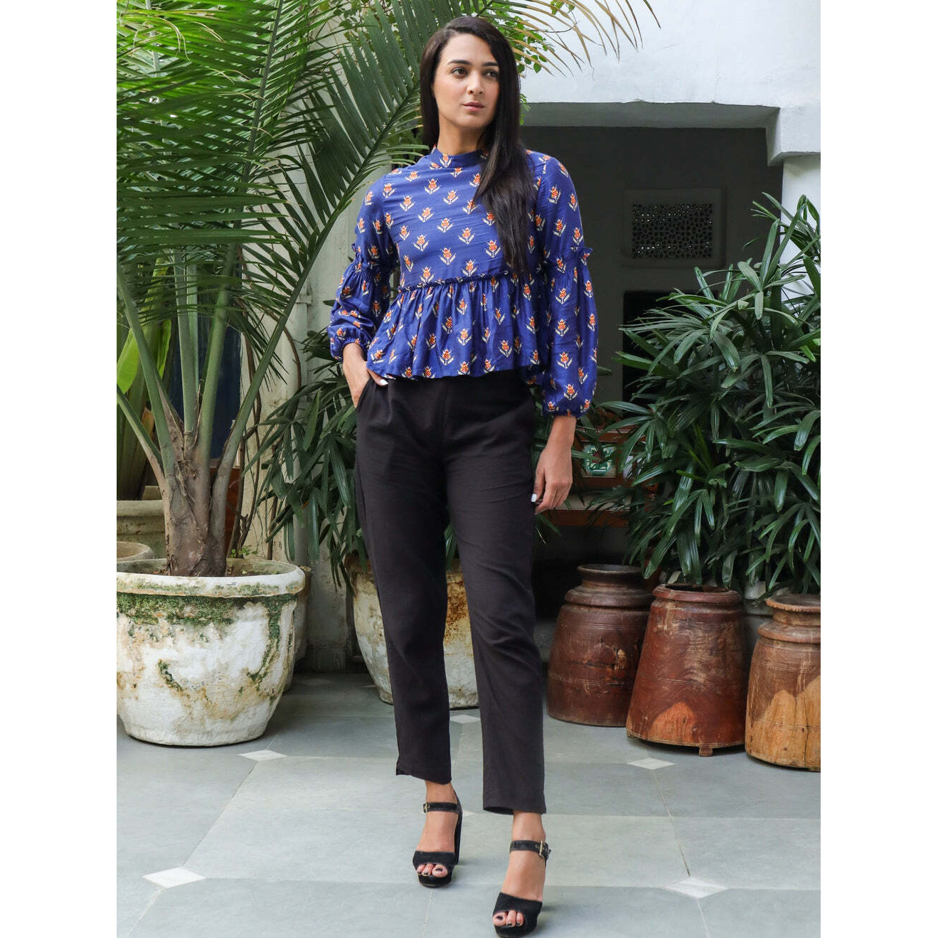 TULIP FLORAL TOP XS