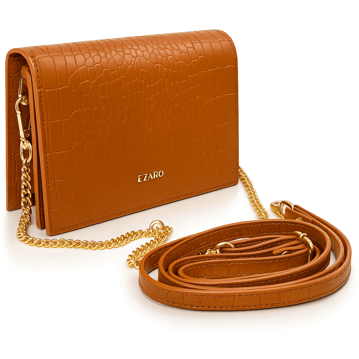 Ezaro Porto Crossbody - Tan Brown
