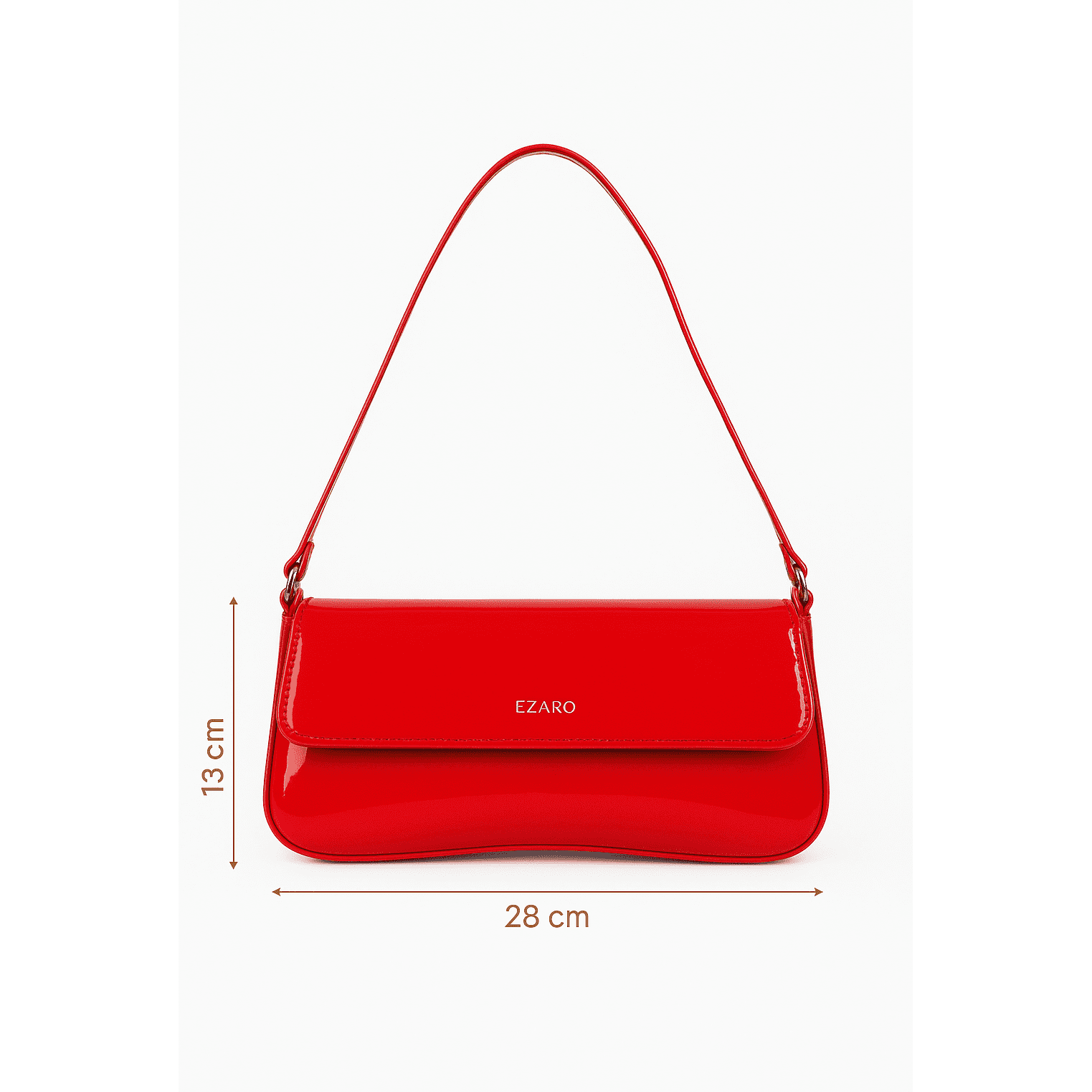 Scarlet Luxe Vegan Leather Handbag - Italian-Inspired Tote & Shoulder Bag | Stylish Red Bag for Office & Casual Use
