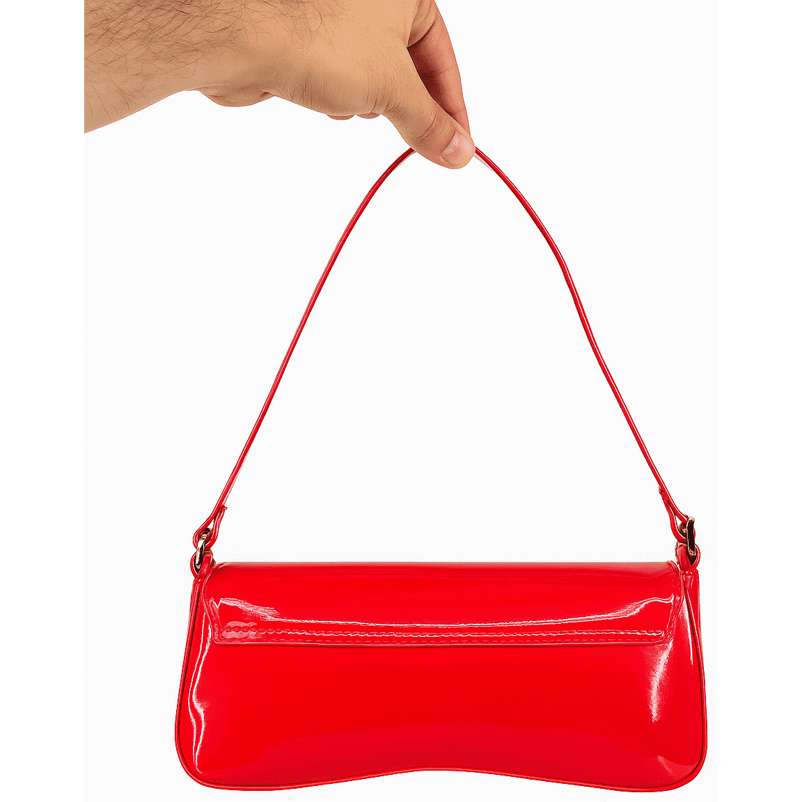 Scarlet Luxe Vegan Leather Handbag - Italian-Inspired Tote & Shoulder Bag | Stylish Red Bag for Office & Casual Use