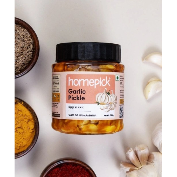 Homepick Garlic Pickle 250g - Lahsun ka Achar