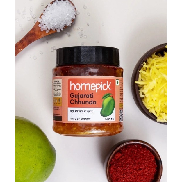 Homepick Gujarati Chunda 250g - Sweet Mango Pickle