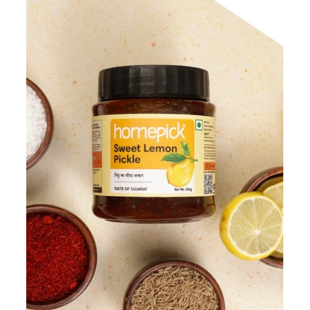 Homepick Sweet Lemon Pickle 250g - Meetha Nimbu Ka Achar