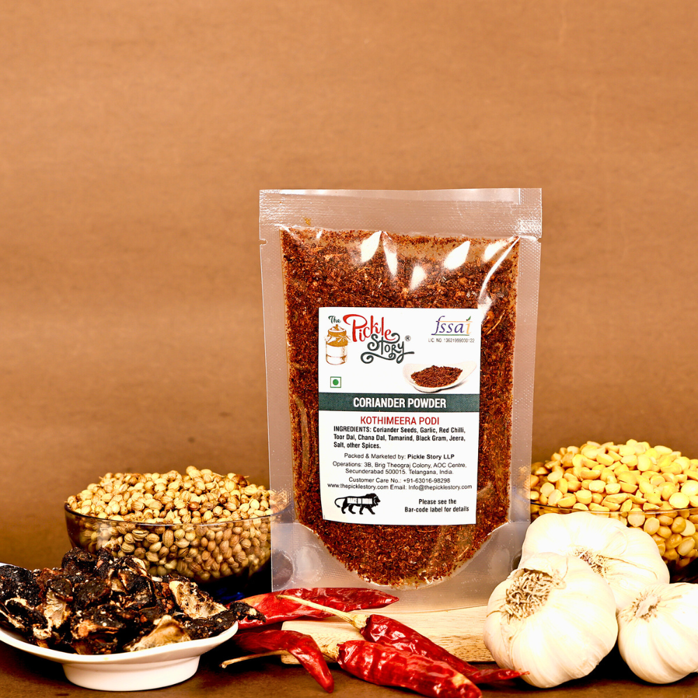 Freshly Ground Coriander (Dhania) Powder - Aromatic & Digestive Aid - 80 Grams