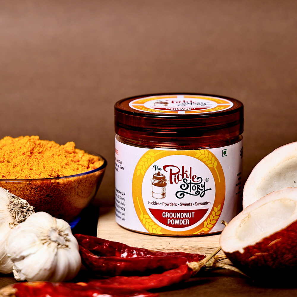 Peanut (Groundnut) Podi - Protein-Rich for Rice & Dosa - 100 Grams (PET Jar)