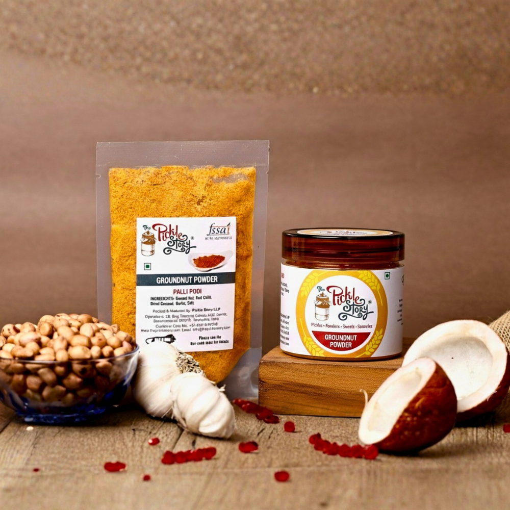 Peanut (Groundnut) Podi - Protein-Rich for Rice & Dosa - 100 Grams (PET Jar)
