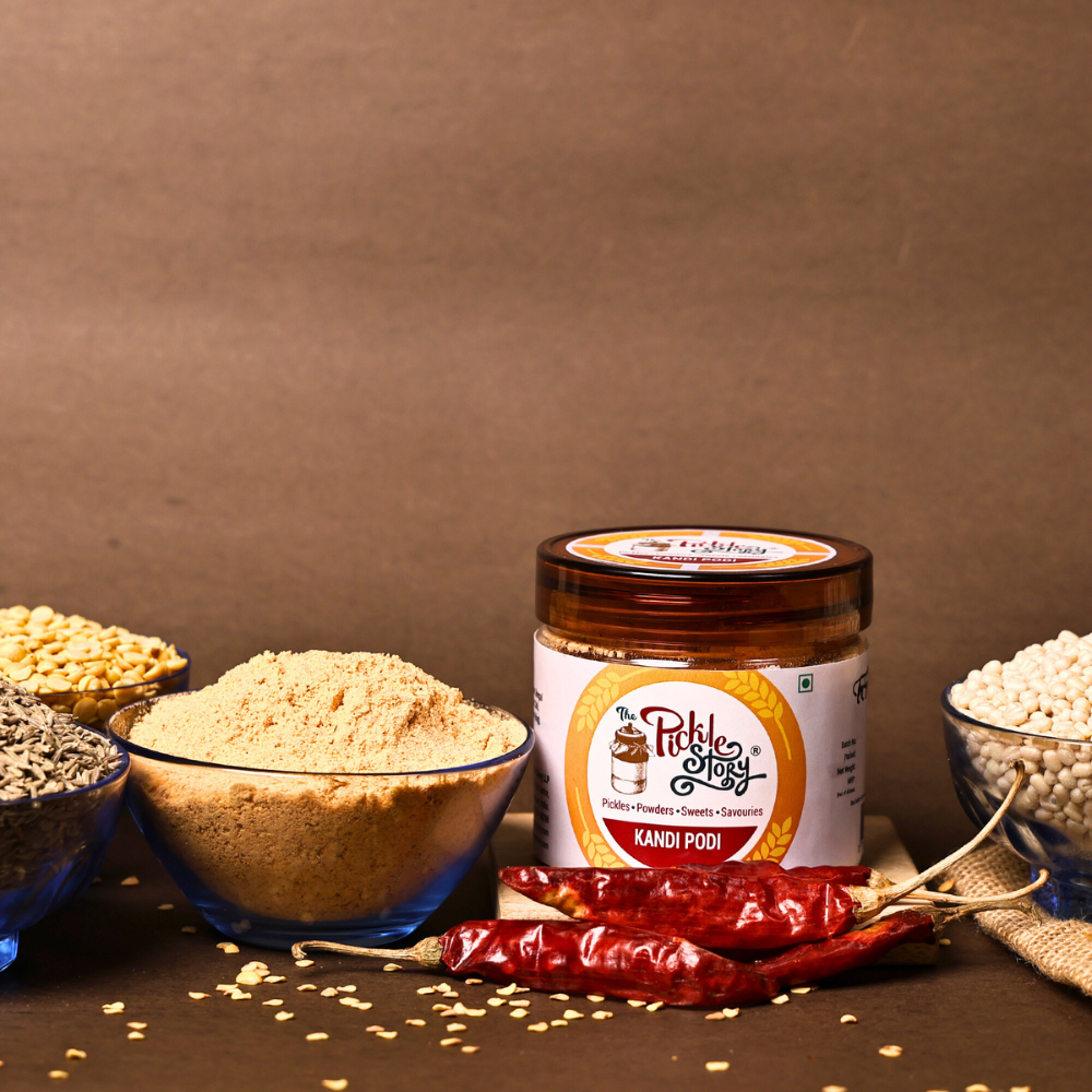 Kandi Podi (Paruppu Podi) - Classic Lentil Rice Mix - 100 Grams (PET Jar)
