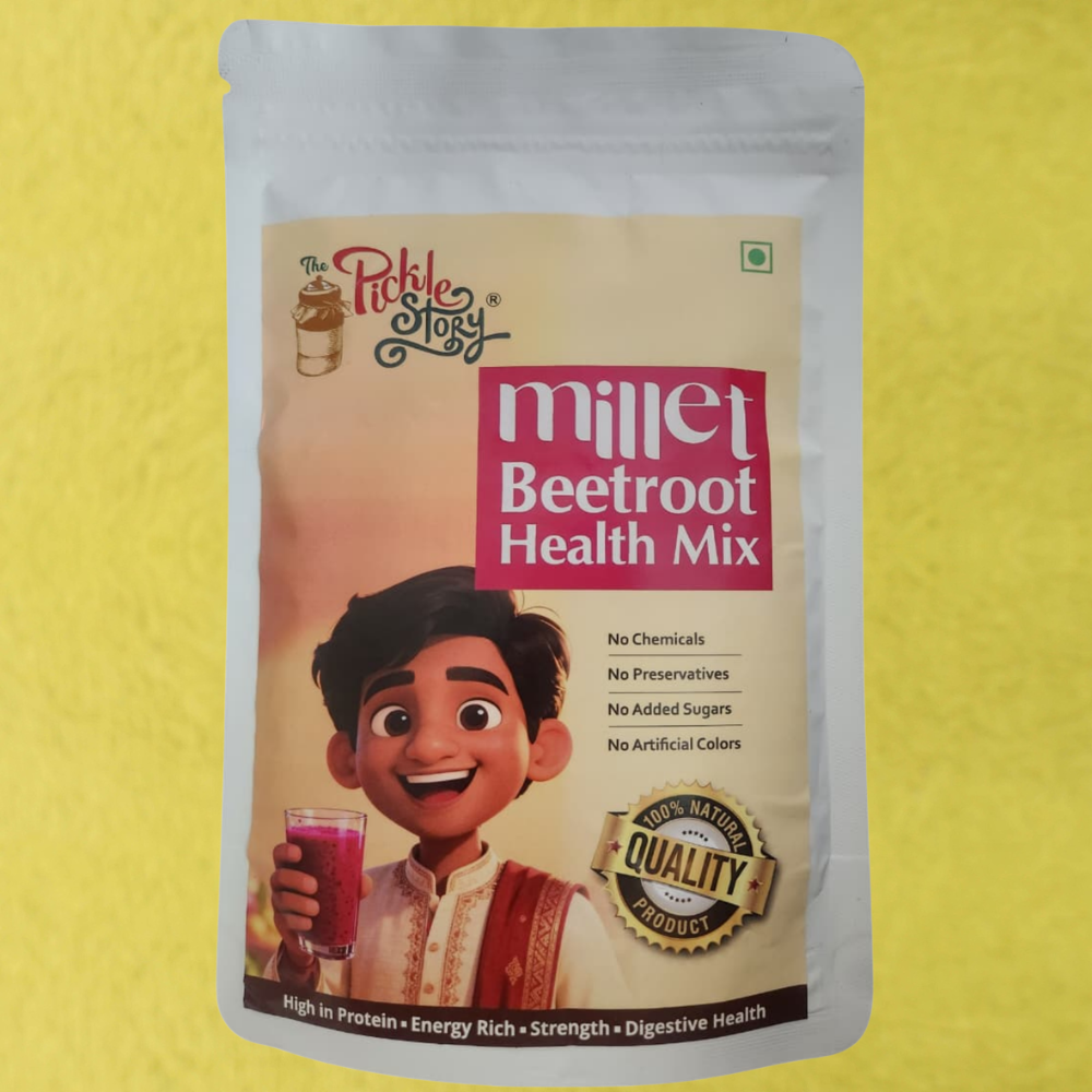Millet Beetroot Health Mix  Nutrient-Dense Anemia Aid | No Added Sugar & Diabetic-Friendly - 200 Grams