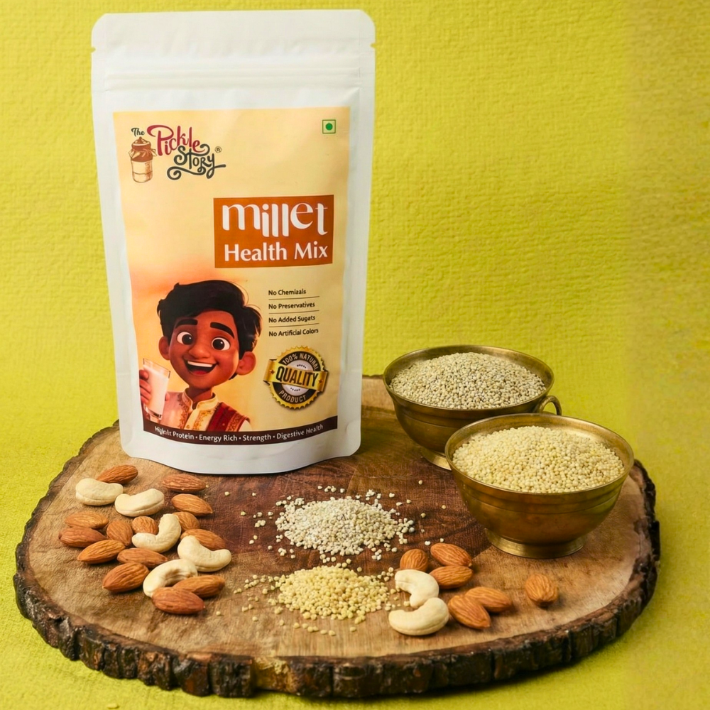 Millet Chocolate Health Mix  High-Protein & Growth Support | No Added Sugar & Preservative-Free - 200 Grams