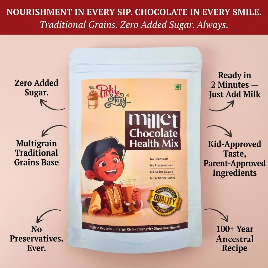 Millet Health Mix  High-Protein & Growth Support | No Added Sugar & Preservative-Free - 200 Grams