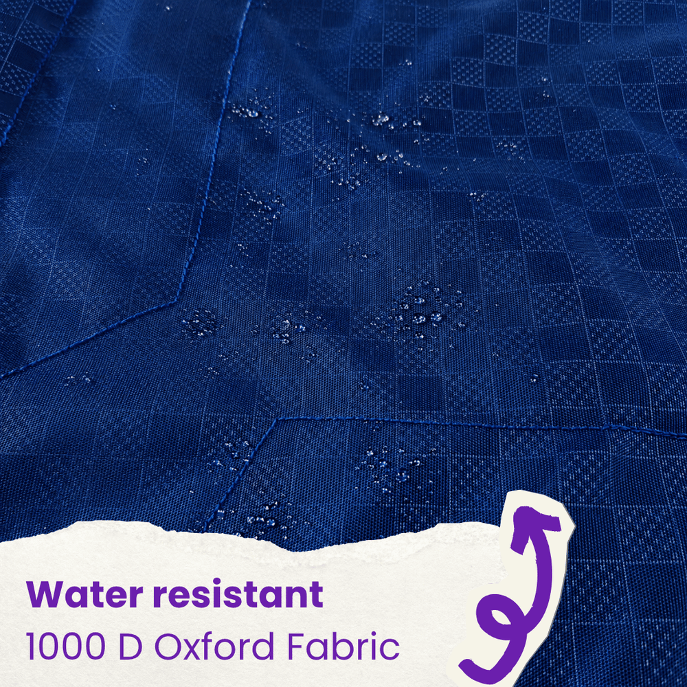 Heavy-Duty Elevated Dog Cot | Reinforced Metal Frame | Waterproof & Tear-Resistant 1000D Oxford Fabric | Foldable, No Assembly | 48&quot  30&quot with 9&quot Height | Supports 75 kg (165 lbs)