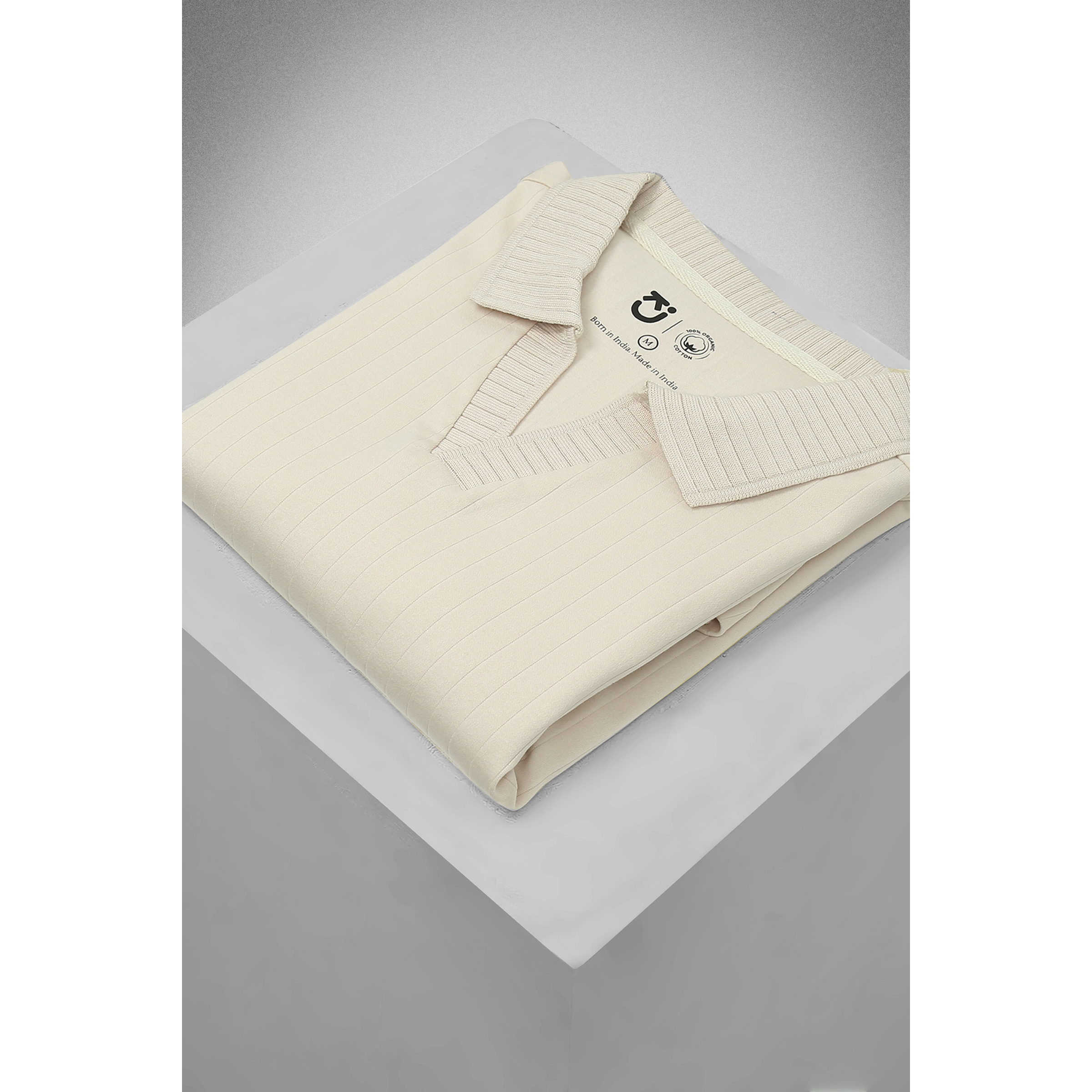 J Collar Exclusive Knitted Polo Shirt for Men