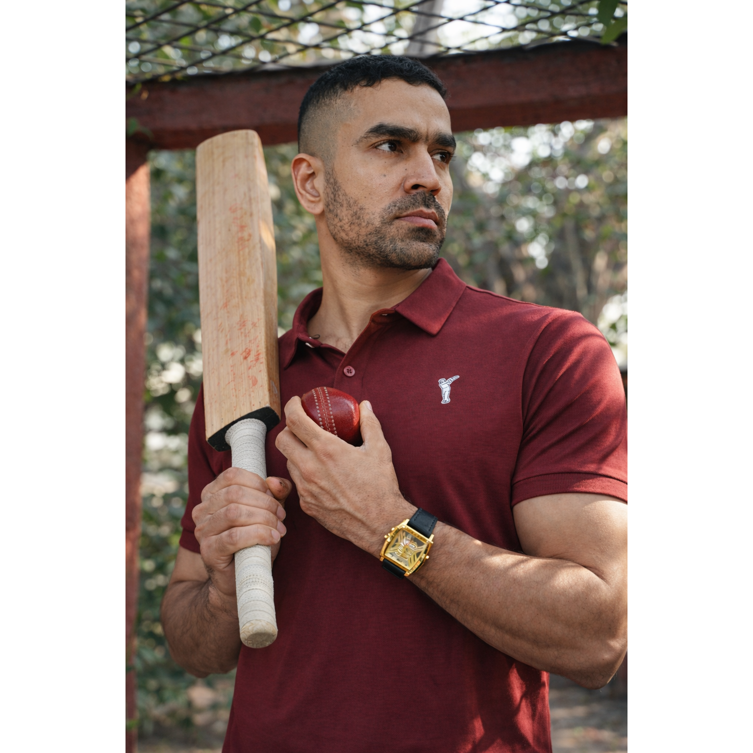 J Collar Signature Cricket Polo Shirt for Men