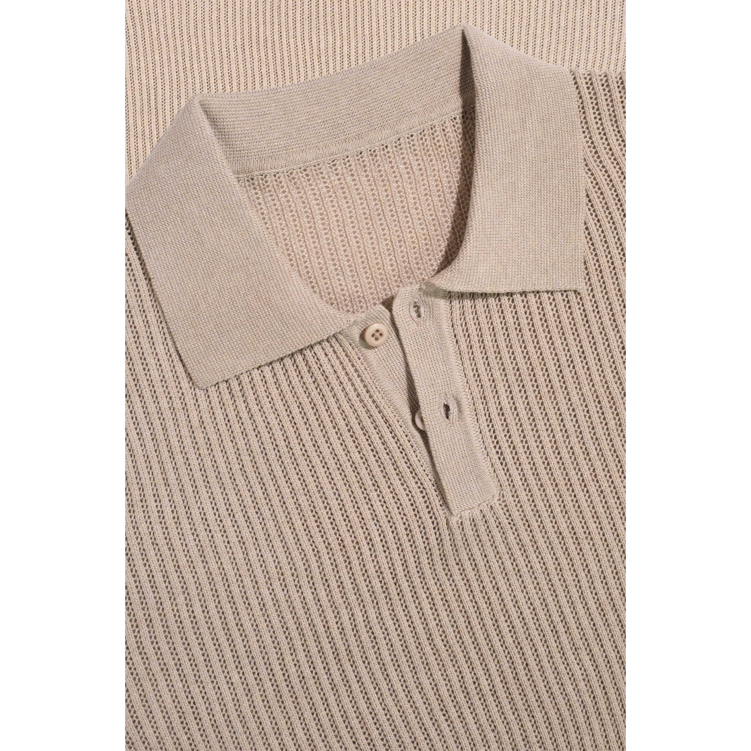 J Collar AeroLinear Flat Knit Polo