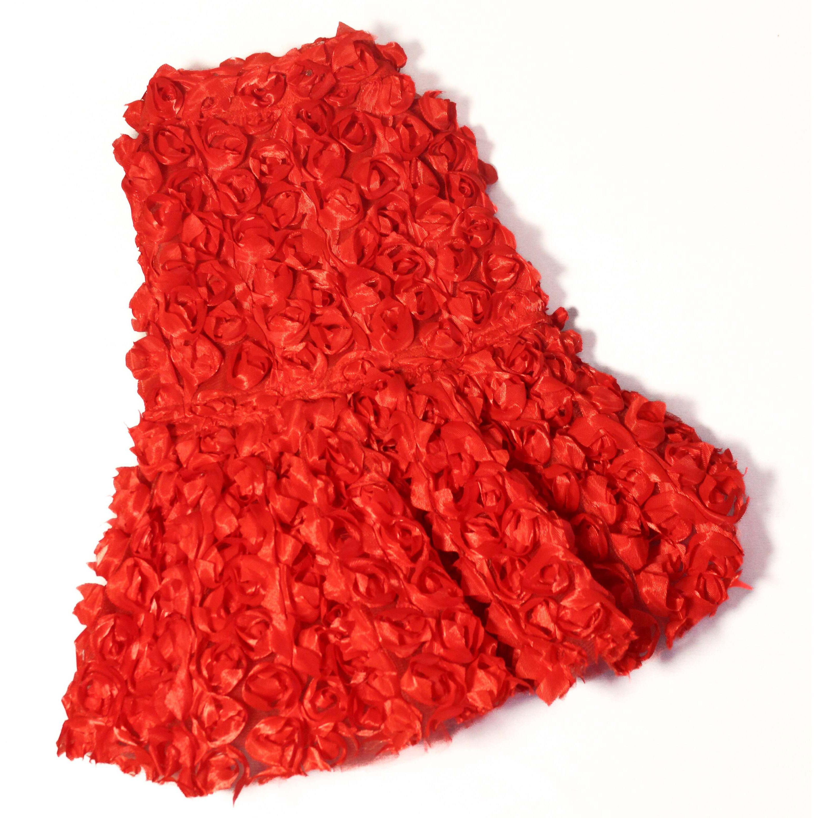Red Rosy Tutu Dress | Luxe Collection | Pawgy Pets