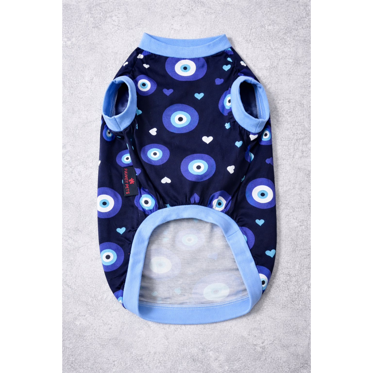 Evil Eye T-shirt | Navy Blue | For Dogs | Pawgy Pets