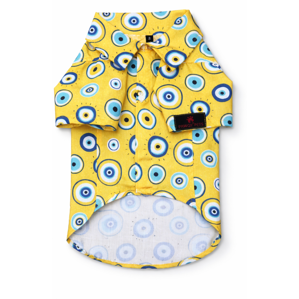 Evil Eye Shirt | Yellow | For Dogs | Pawgy Pets