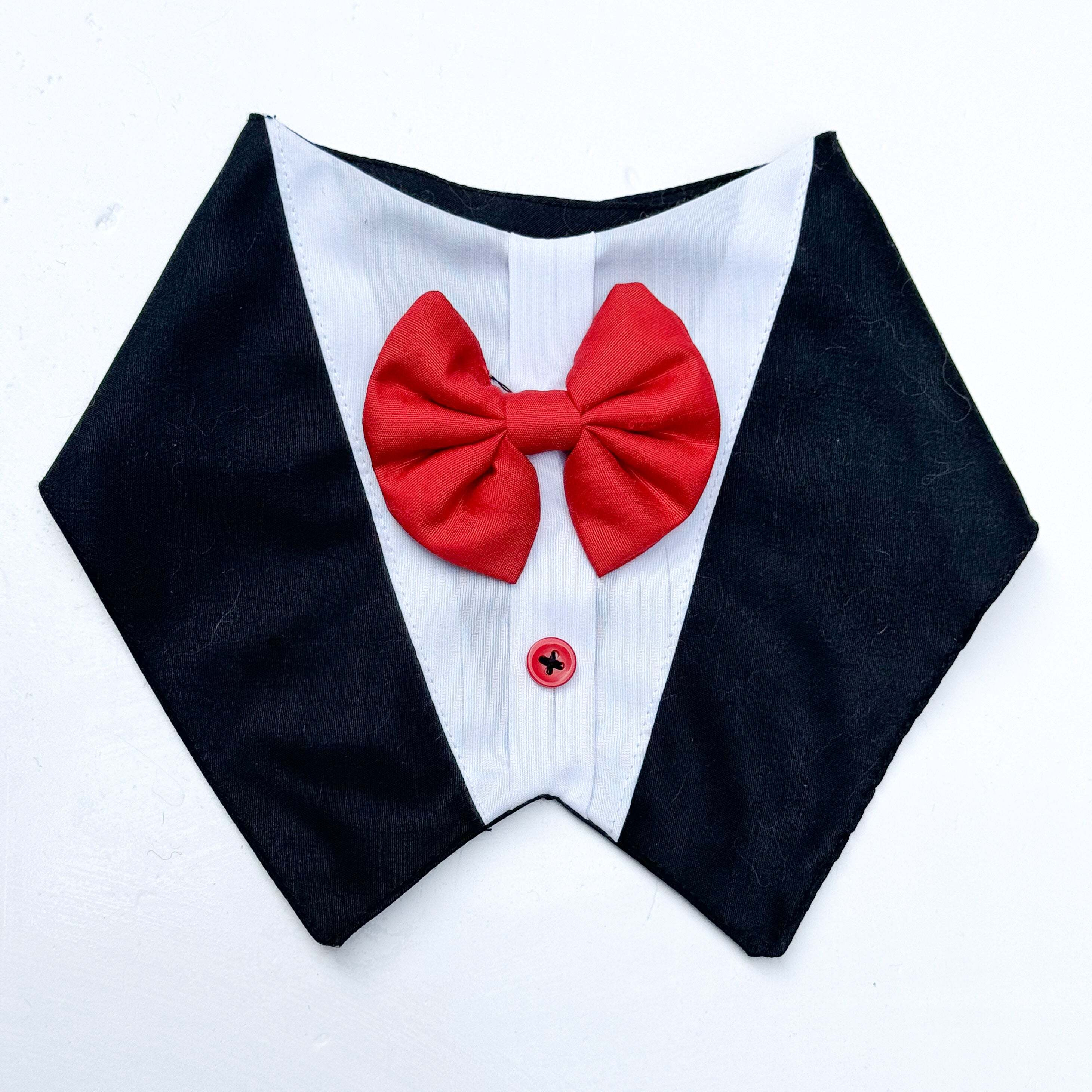 Black Formal Tux Bandana | For Dogs & Cats | Pawgy Pets