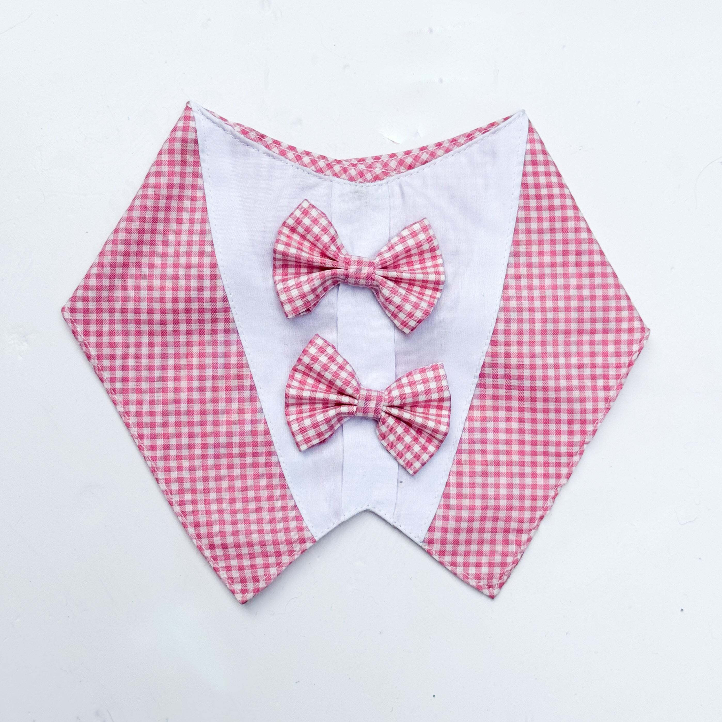Casual Check Bandana Pink | For Dogs & Cats | Pawgy Pets