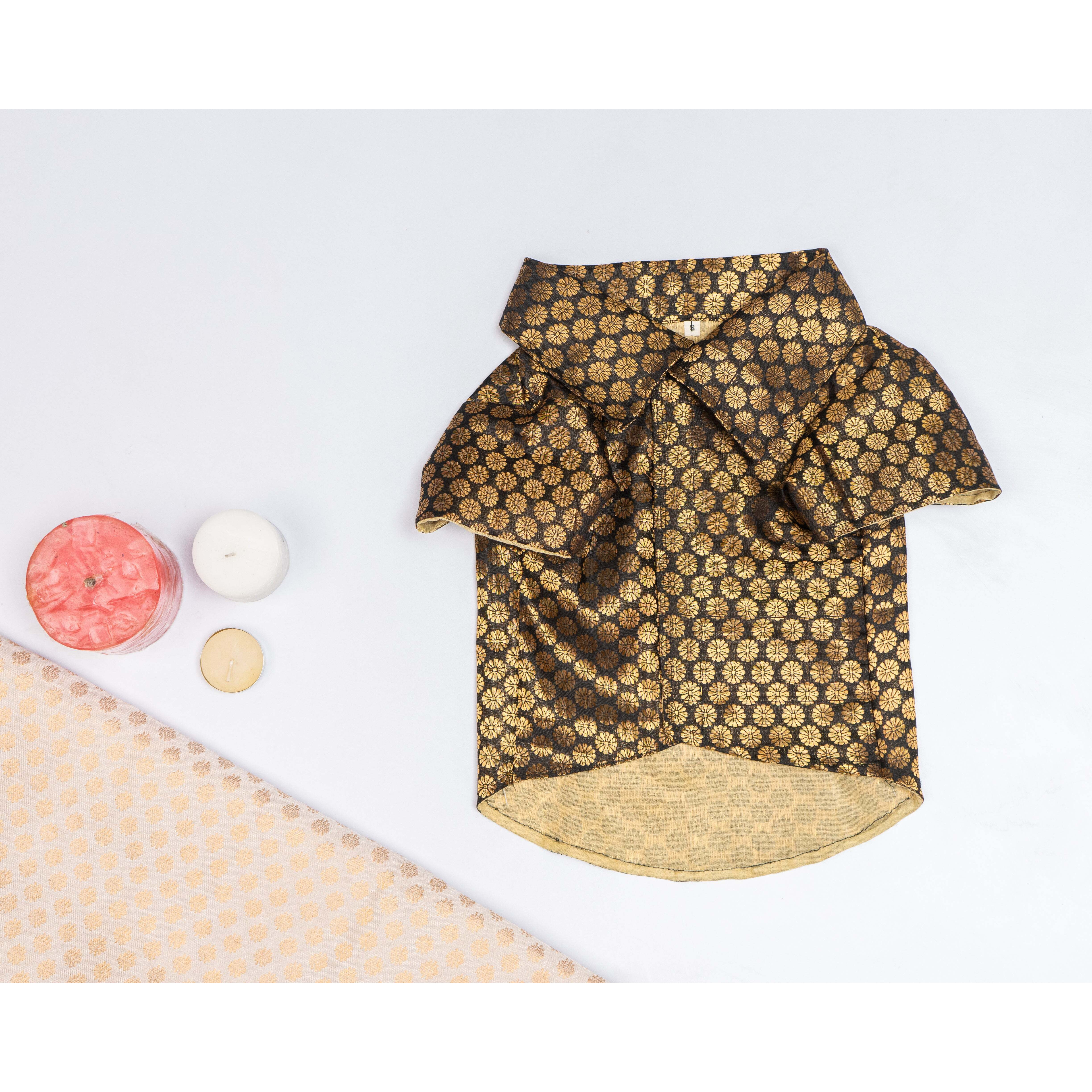 Black Occasion Wear Shirt | For Dogs | Pawgy Pets