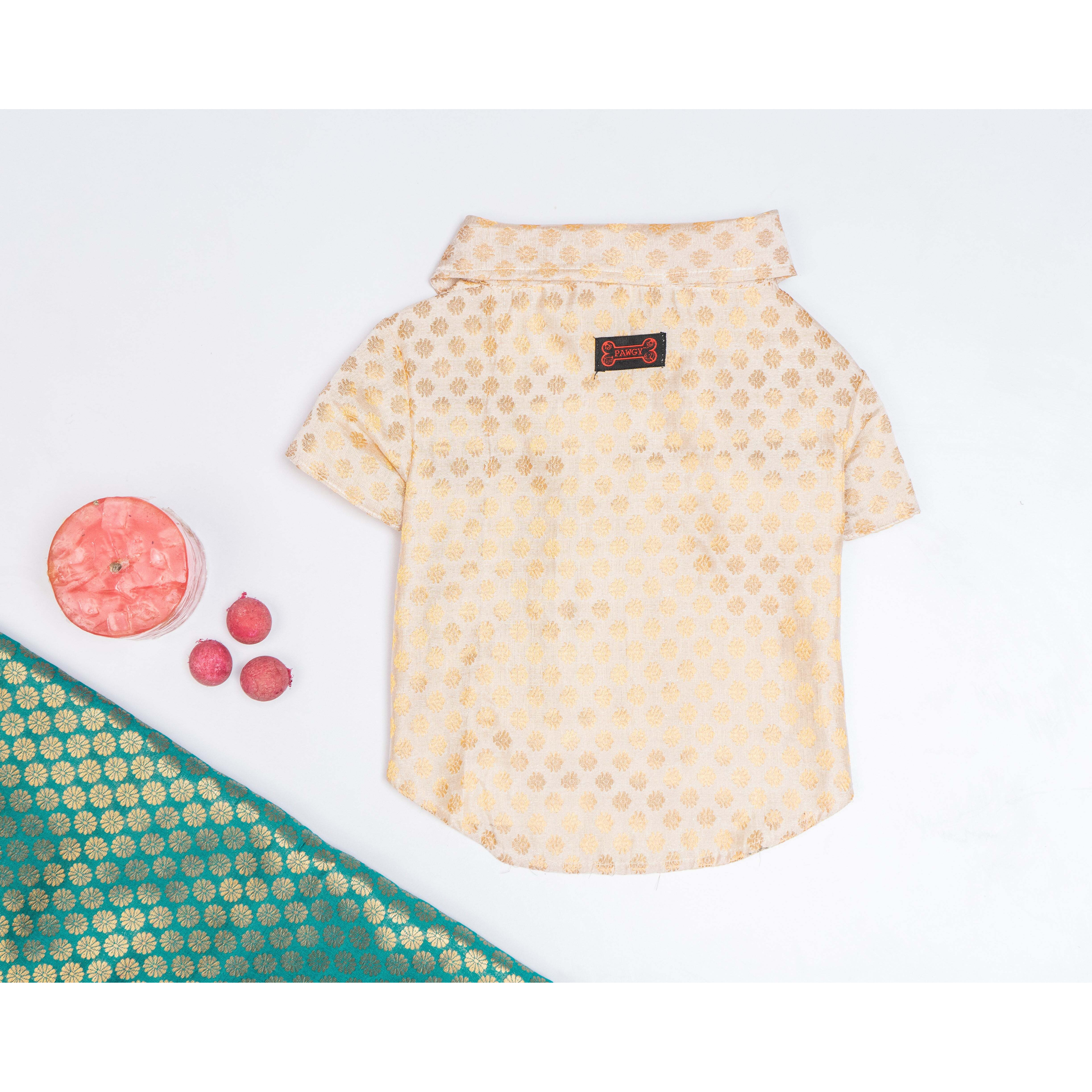 White Occasion Wear Shirt | For Dogs | Pawgy Pets