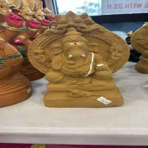 Traditional Ganesh Idol with Decorative Arch Design 8 Inch
