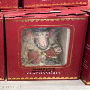 Traditional Ganesh Idol with Traditional Seated Design 6 Inch