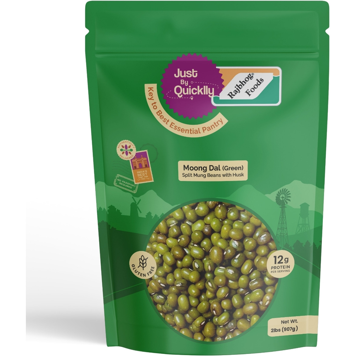 Just by Quicklly Moong Dal Green