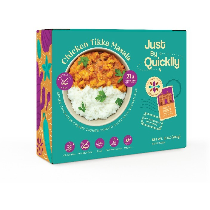 Just by Quicklly Chicken Tikka Masala with Basmati Rice Peas Pilaf