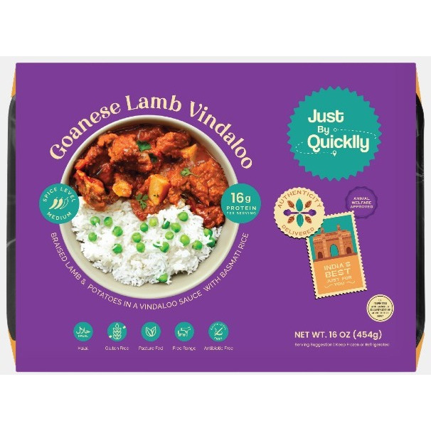 Just by Quicklly Lamb Vindaloo with Peas Pilaf