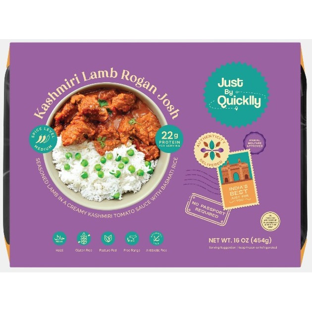 Just by Quicklly Lamb Rogan Josh with Peas Pilaf