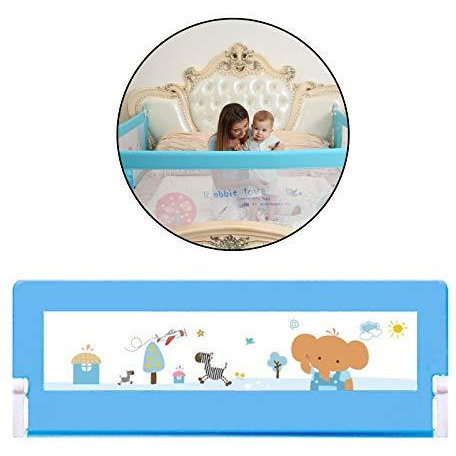Safe-O-Kid- Safest Bed Rails Extra Large (6x2.5 ft/183x78 CM)- Pink (Pack of 4) With FREE 30 Days Mosquito Safety Pack (SEASONAL OFFER)- Extra Thick, ABS (Best Material), 8 Adjustable Points, One Hand Operated, Washable, Easy to Install (Size Pack of 4)