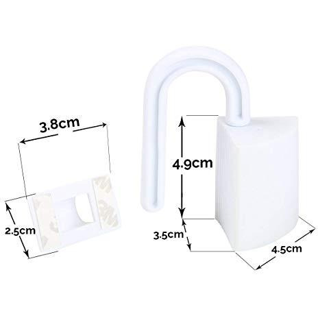 Safe-O-Kid - Pack of 2 - Effective Finger Guard for Hinged Doors (Size Pack of 2)