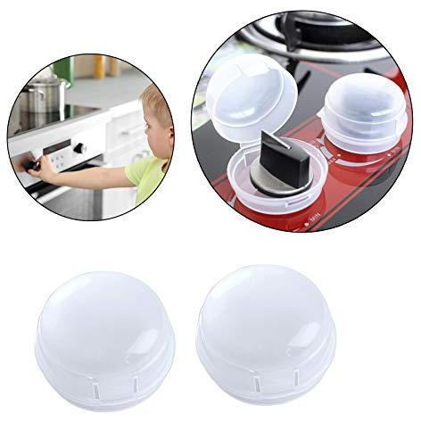 Safe-O-Kid- Pack of 4 Fire Safety- Gas Stove Knob Covers/Guards, Indoor Baby Safety (Size Pack of 4)