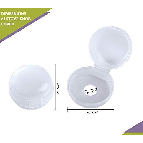 Safe-O-Kid- Pack of 4 Fire Safety- Gas Stove Knob Covers/Guards, Indoor Baby Safety (Size Pack of 4)