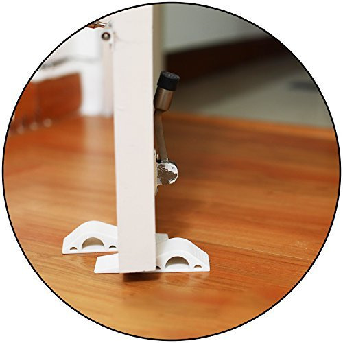 Safe-O-Kid - Pack of 8 - Fit-All, Anti-Slip Multi-Surface TPR Door Positioner (Size Pack of 8)