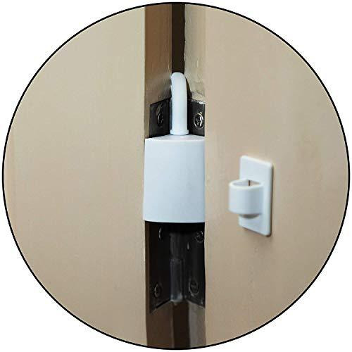 Safe-O-Kid- Pack of 8 - Effective Finger Guard for Hinged Doors (White) (Size Pack of 8)