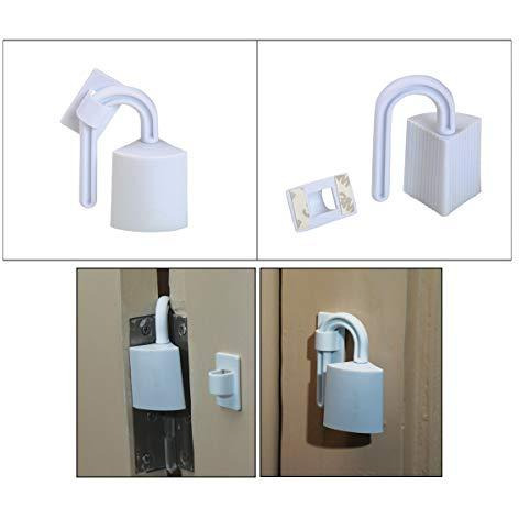 Safe-O-Kid- Pack of 8 - Effective Finger Guard for Hinged Doors (White) (Size Pack of 8)
