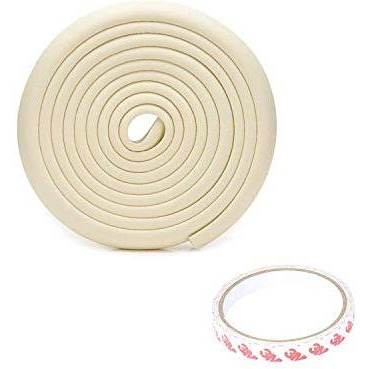Safe-O-Kid- Pack of 4 - High Quality- High Density Edge Guards - 5 MTR (White) (Size Pack of 4)
