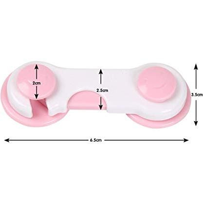 Safe-O-Kid Small Multipurpose Lock - Pack Of 2 Dual Color 2-Side Open