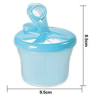 Safe-O-Kid- BPA-Free Portable Milk Powder/Food Storage Box for Baby (Blue)- Pack of 2 (Size Pack of 2)