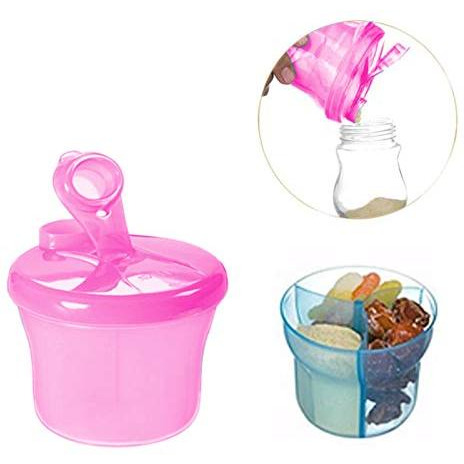 Safe-O-Kid- BPA Free Portable Milk Powder/Food Storage Box for Baby - Pink (Pack of 1) (Size Pack of 1)