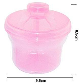 Safe-O-Kid- BPA Free Portable Milk Powder/Food Storage Box for Baby - Pink (Pack of 1) (Size Pack of 1)