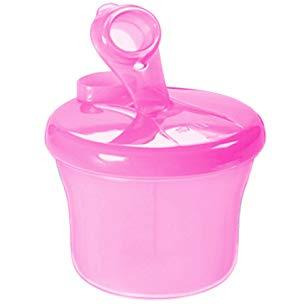Safe-O-Kid- BPA Free Portable Milk Powder/Food Storage Box for Baby - Pink (Pack of 1) (Size Pack of 1)