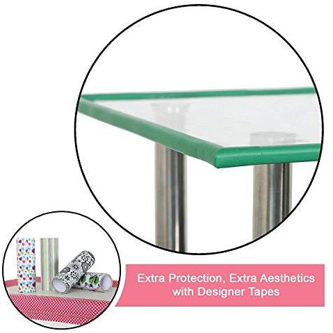 Safe-O-Kid - Unique High Density L-Shaped 2 mtr Long Mini 1 Edge Guard with 4 Corner Cushions - Green (Size Pack of 1)