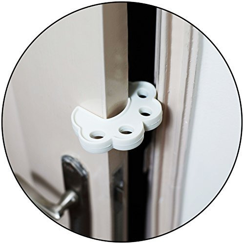 Safe-O-Kid - Pack of 2 - Fit-All, Sleek Design, Strong - Silicone Door Stopper (Size Pack of 2)