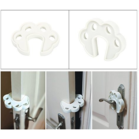 Safe-O-Kid - Pack of 2 - Fit-All, Sleek Design, Strong - Silicone Door Stopper (Size Pack of 2)