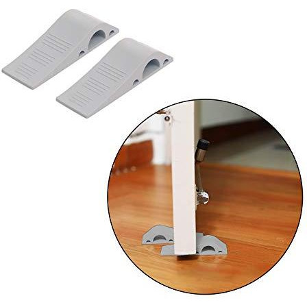 Safe-O-Kid- Pack of 8- Fit All Anti-Slip Multi-Surface TPR Door Stopper- Grey (Size Pack of 8)