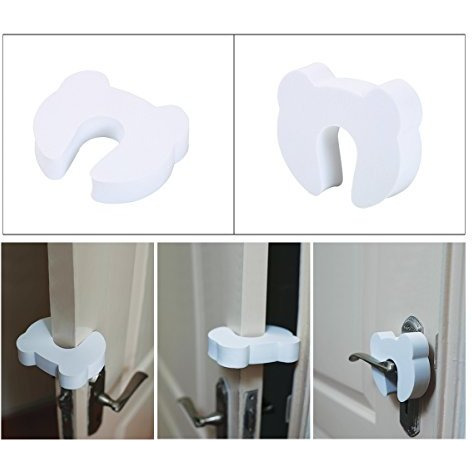 Safe-O-Kid - Fit-All Teddy Shaped Strong EVA Finger Pinch Guard - Pack of 2 (Size Pack of 2)